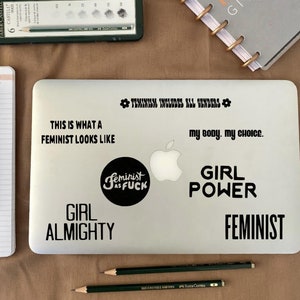 Inspiriert von Feminismus-Aufkleber | Gleiche Rechte Abziehbild Aufkleber | Feministische Autoaufkleber | Feministischer Laptop Aufkleber