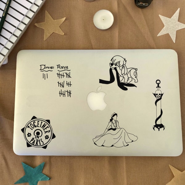 Inspired by Anastasia Decal Stickers | Duchess Anastasia Laptop Stickers | Rasputin Car Decals