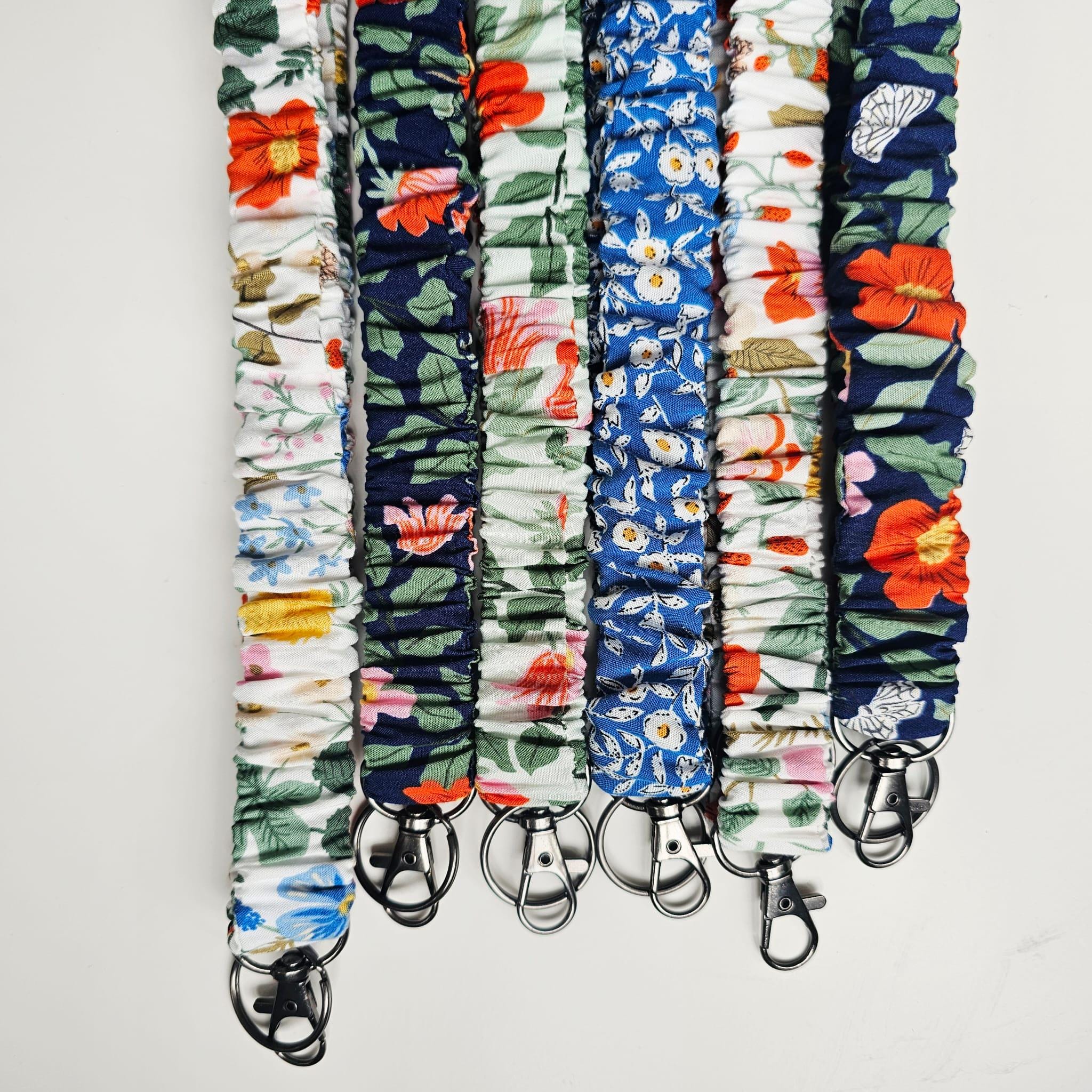Scrunchie Lanyard with Breakaway Clasp / Stretchy Safety ID Lanyard / Gift for Teacher or Nurse / Small Thank You Gift / Stocking Stuffer