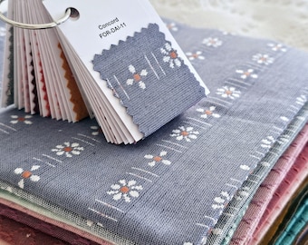 NEUE FARBEN * Fableism Forest Forage Stoffmuster | 38 Farbkarten | Kärtchen liegen auf einem Metallring zum leichten Sortieren