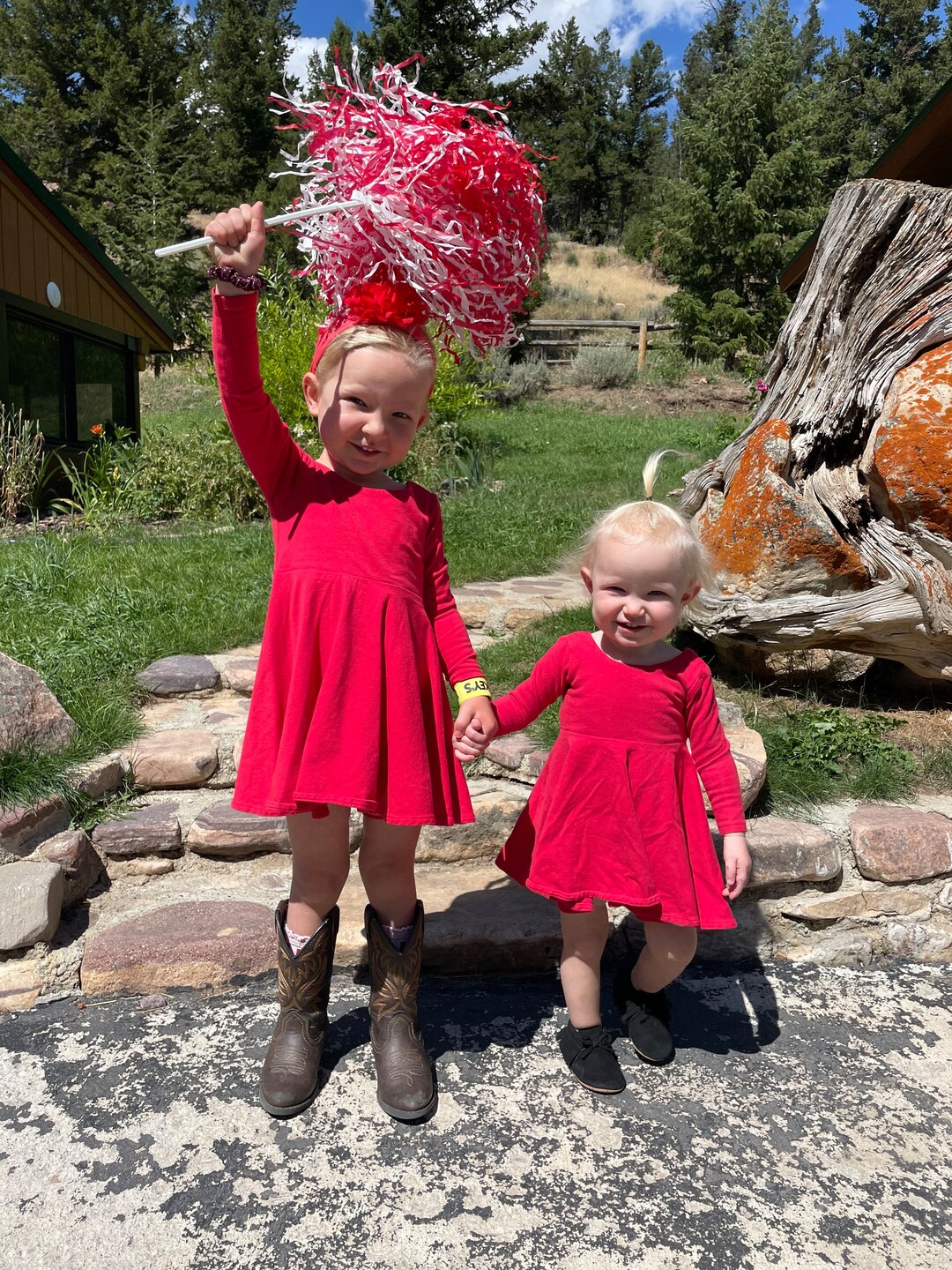The Zoey Twirl Dress // Nebraska Husker Red // Baby&toddler Dress
