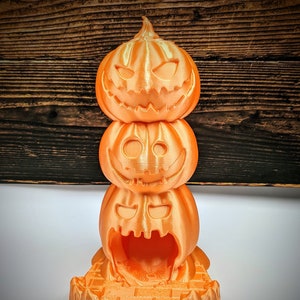 Halloween Pumpa Tärningstorn med Jack-o'-lantern från Black Blossom Games - Finns i 2 storlekar - Dungeons and Dragons, Pathfinder, TTRPG