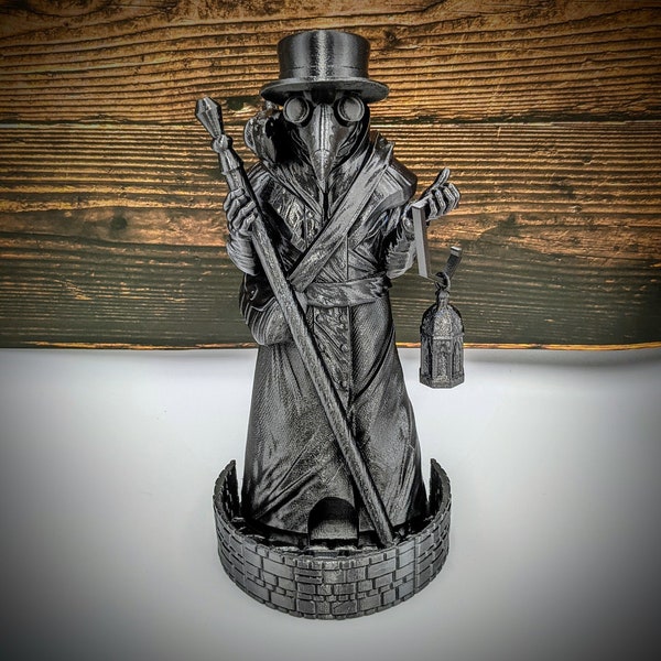 Plague Doctor Dice Tower from FatesEnd Terra & Cosmos by Kimbolt Creations - Available in 2 Sizes - Dungeons and Dragons, Pathfinder, TTRPG