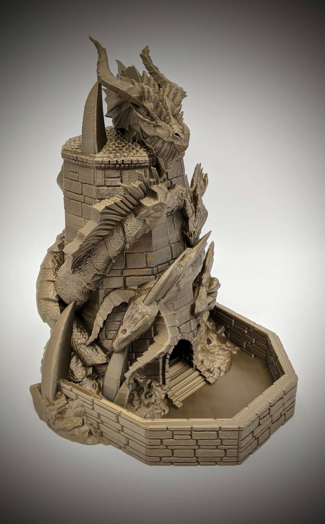 Fiveheaded Dragon Tiamat Dice Tower From Fate's End Dice Etsy Australia