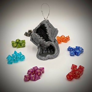 Matching 10mm-D6-scale 7-piece Polyhedral Dice Set in a Random Color