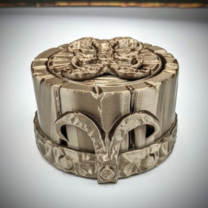 The Dragon Skull Mythic Dice Box from the Dragon Skull Collection by Ars Moriendi 3D - Dungeons and Dragons, Pathfinder, TTRPG, Magic,