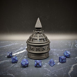The Necromancer Dice Box with Lid - Tabletop, Dice Cup / Roller / Box / Holder, Dungeons and Dragons, DnD, RPG, Fantasy, Reanimator