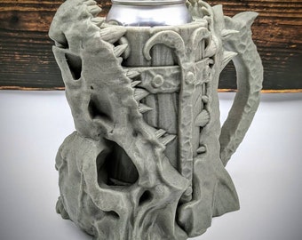 Dragon Skull / Dragon Slayer Can Holder Mythic Mug from Ars Moriendi 3D - Dungeons and Dragons, Pathfinder, TTRPG, Dice Cup / Roller