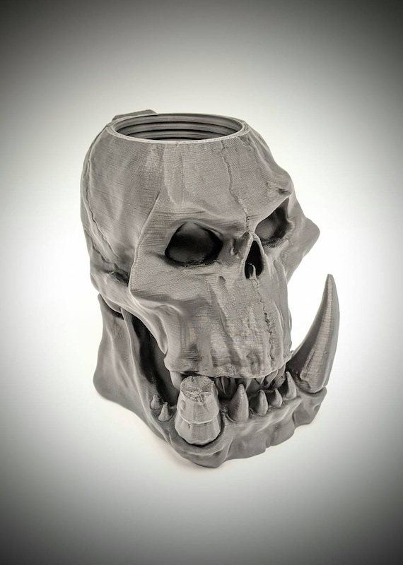 The Orc Skull Mug From the Mythic Mugs Orc Skull Collection - Etsy