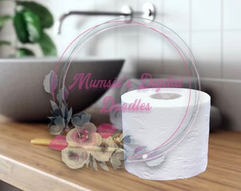 トイレットペーパーのモックアップ - (バラの花びら) - Etsy 日本