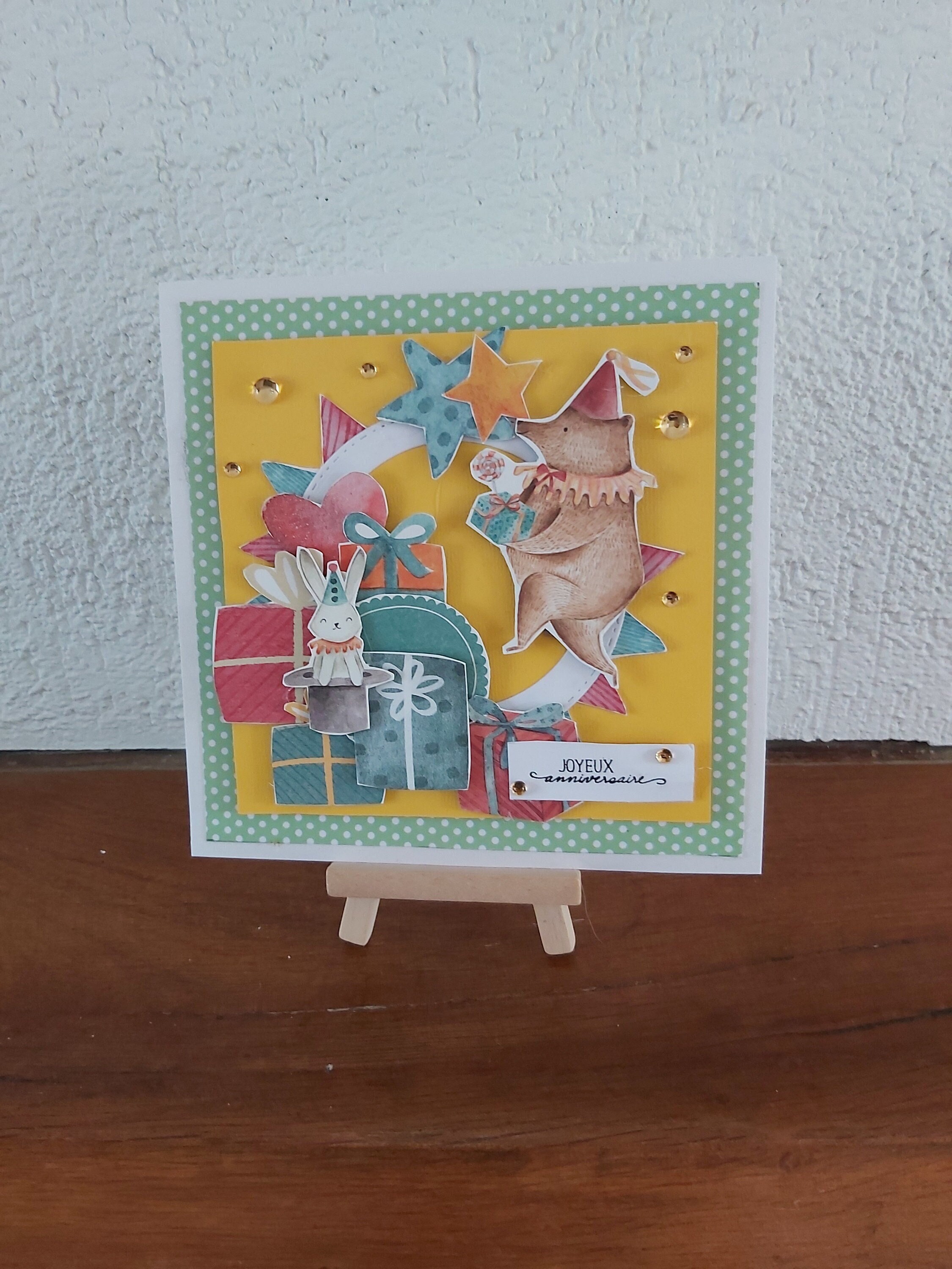 Carte Anniversaire Enfantmixtefille Ou Garconfait Main Etsy
