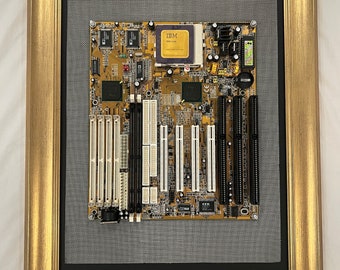 Artwork From Vintage Computer Parts. Framed Wall Art in an