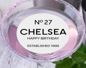 Edible Birthday Drink Toppers - Elegant Birthday Drink Toppers