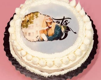 Burn-Away Cake Edible Image Cake Topper - Viral Trend