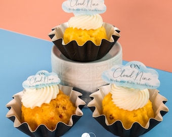 Cloud Cupcake Toppers - On Cloud 9 Bridal Shower or Baby Shower