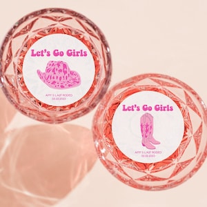 Cowgirl edible drink toppers, bachelorette drink toppers, last rodeo drink toppers, let&#39;s go girls decor, cowgirl decor, bachelorette party