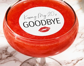 Edible Drink Toppers - Cocktail Toppers with emoji for Birthday, Anniversaries or Graduations