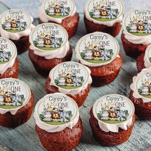 Edible safari cupcake topper, edible image, baby safari, wedding toppers, safari edible toppers, custom cupcake toppers, custom baby shower