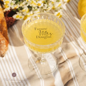 EDIBLE CLEAR circle wedding drink toppers , mrs. wedding toppers, bachelorette clear cocktail topper, custom edible toppers, clear toppers