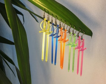 Cocktail Sword Earrings