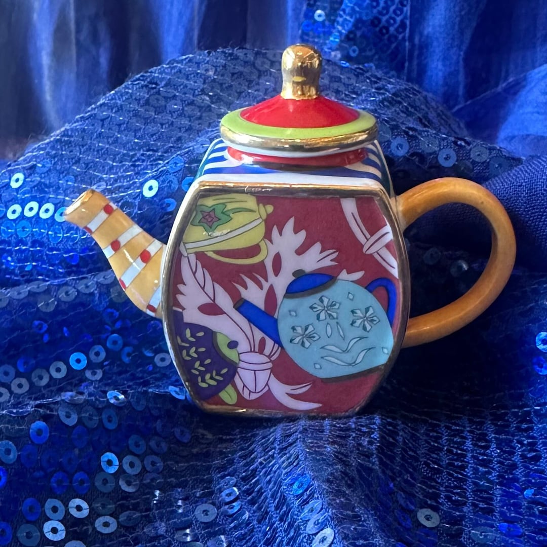 Vintage Miniature Vivian Chan Teapot Etsy