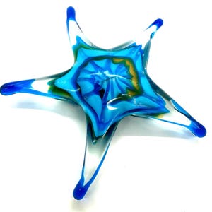 Handblown Crystal Starfish Paperweight