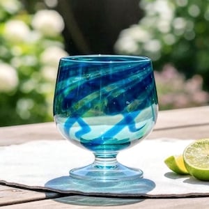 Murano Blue Glasses - Etsy