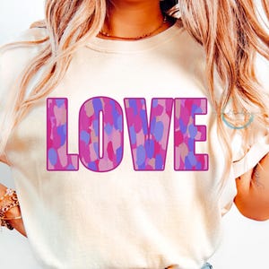 Valentines Day png, V-Day graphic, Paint stroke clipart, Valentine sublimation, Love shirt design, Love printable, Love you print, DTF print