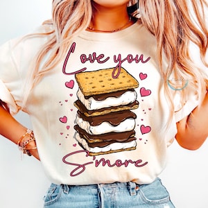 Valentines Day png, V-Day graphic, S’mores clipart, Valentine sublimation, Hearts shirt design, Love printable, Love you print, DTF print