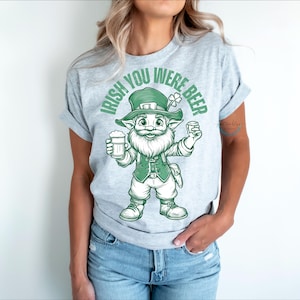 St. Patrick&#39;s Day Leprechaun Graphic: Green Beer Design (PNG, PDF Digital Download)
