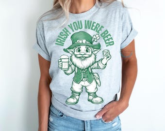 St. Patrick's Day Leprechaun Graphic: Green Beer Design (PNG, PDF Digital Download)