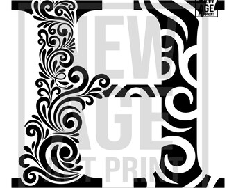 letter h clipart etsy
