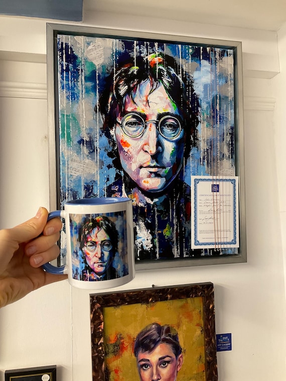 JOHN LENNON Ceramic Mug, From Original Portrait by Lana Arkhi RMS