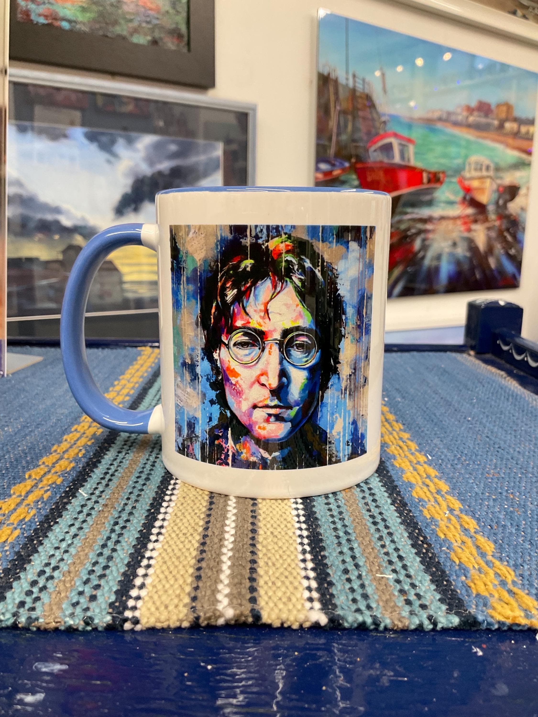 JOHN LENNON Ceramic Mug, From Original Portrait by Lana Arkhi RMS