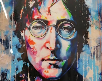 John Lennon A5 card with envelope by artist Lana Arkhi The Beatles memorabilia