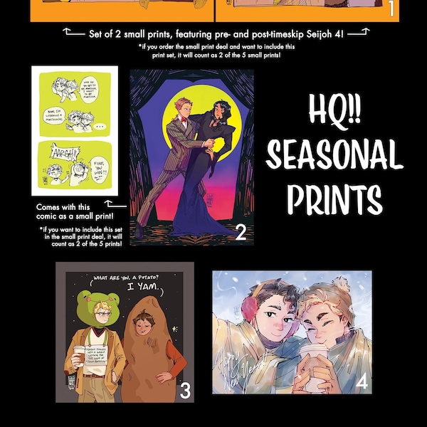 HQ Seasonal/Holiday Prints (Halloween and New Year)