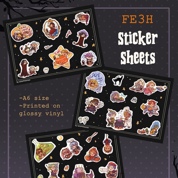 FE3H Halloween Sticker Sheets