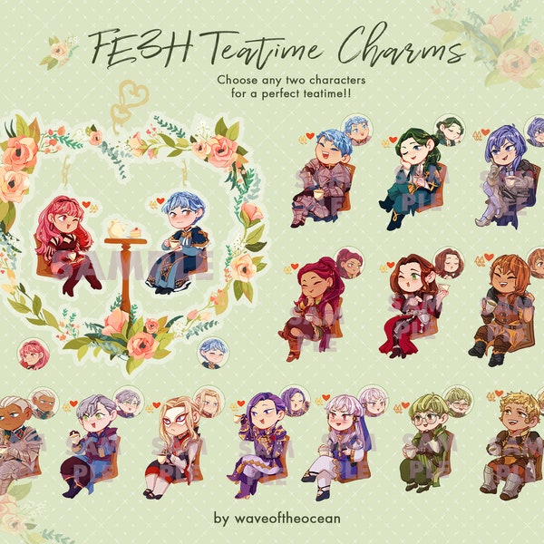 FE3H Teatime Charms/Keychains (Wreath)