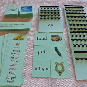 Montessori Language Basic Green Series Phonics Educational Kit Home School