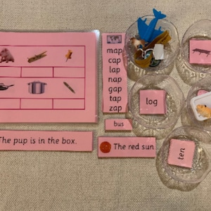 Montessori Pink Language Series Phonics Educational Kit Numérique PDF Télécharger Home School