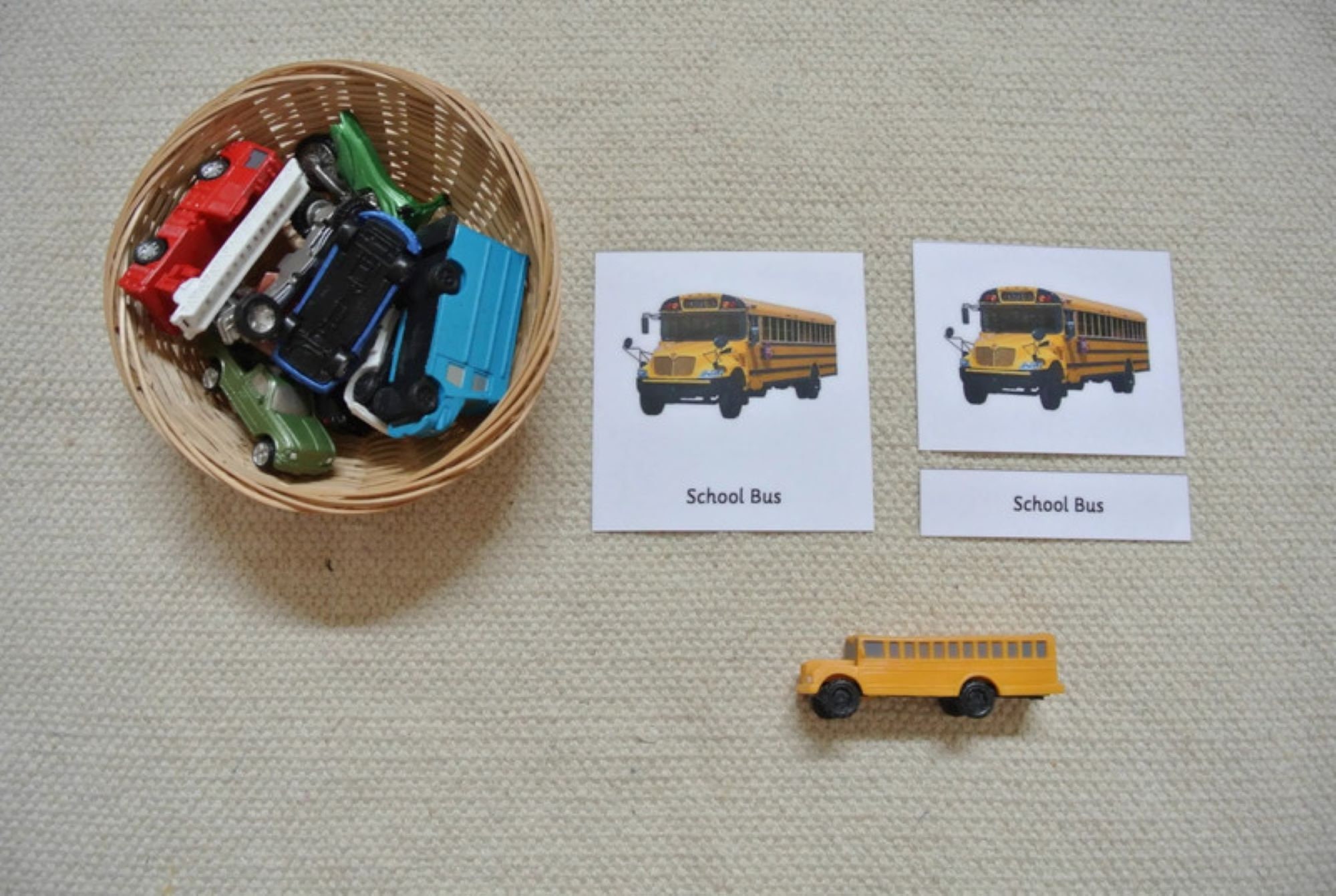 Montessori Common Car Vehicle Trucks 3 Parts Nomenclature Flash Cards ...