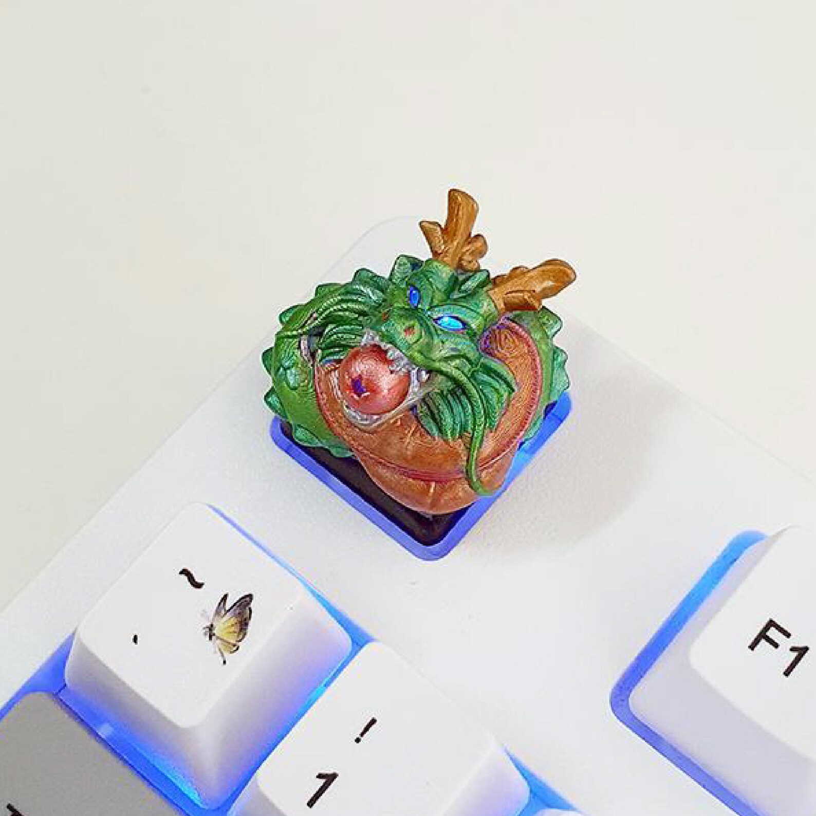 Dragon Keycap Anime Keycap Decoden Keycap Resin Keycap Etsy