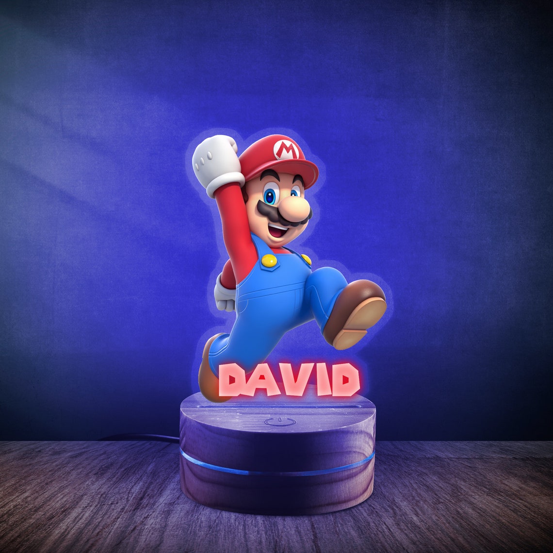 Super Mario 3D LED Night Light Lamp Illusion Night Light Gift Etsy