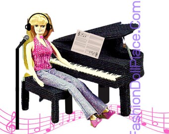 barbie doll piano