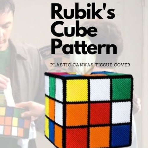 Rubik's Cube Tissue Box Cover Plastic Canvas Pattern Etsy