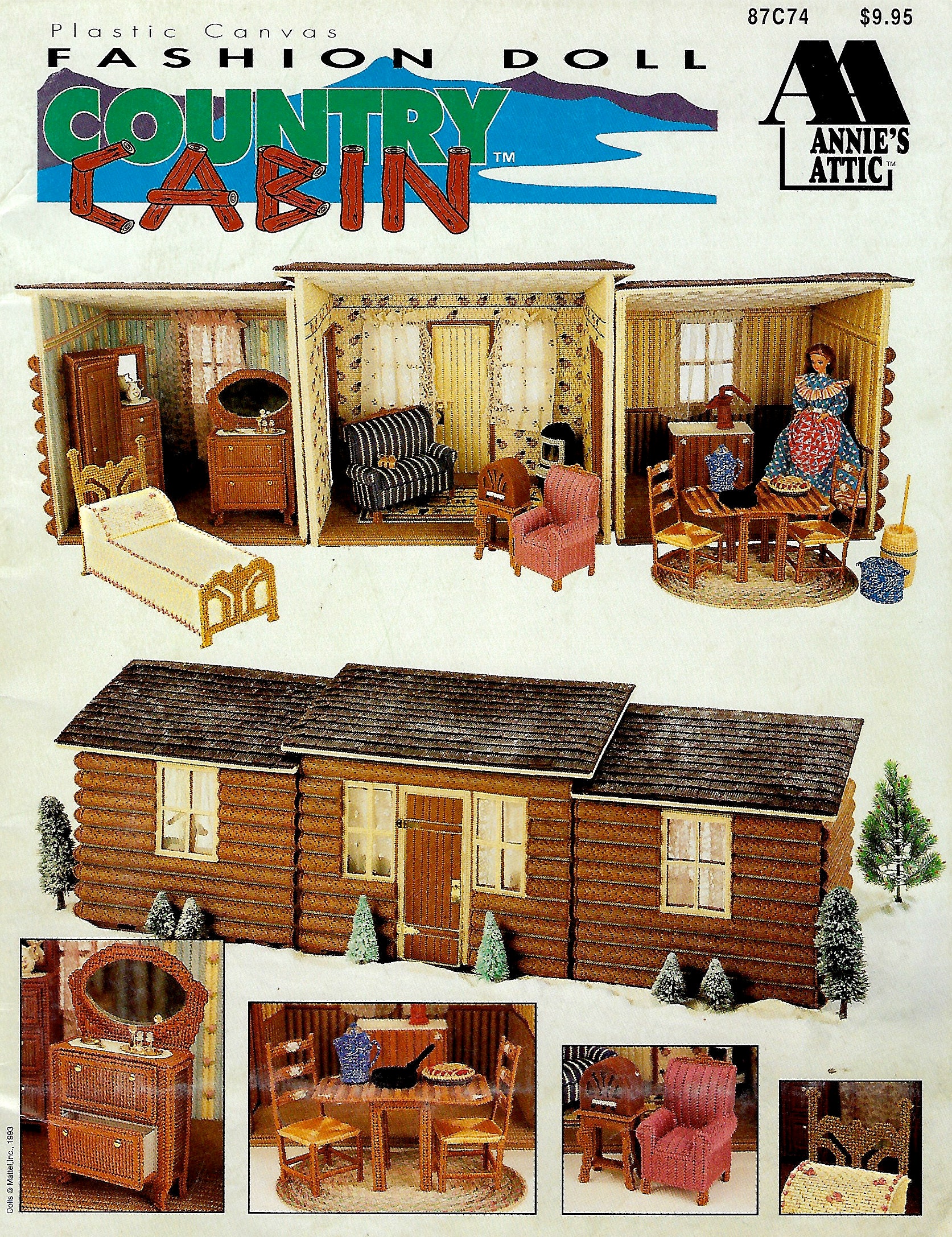 Barbie log cabin Clearance