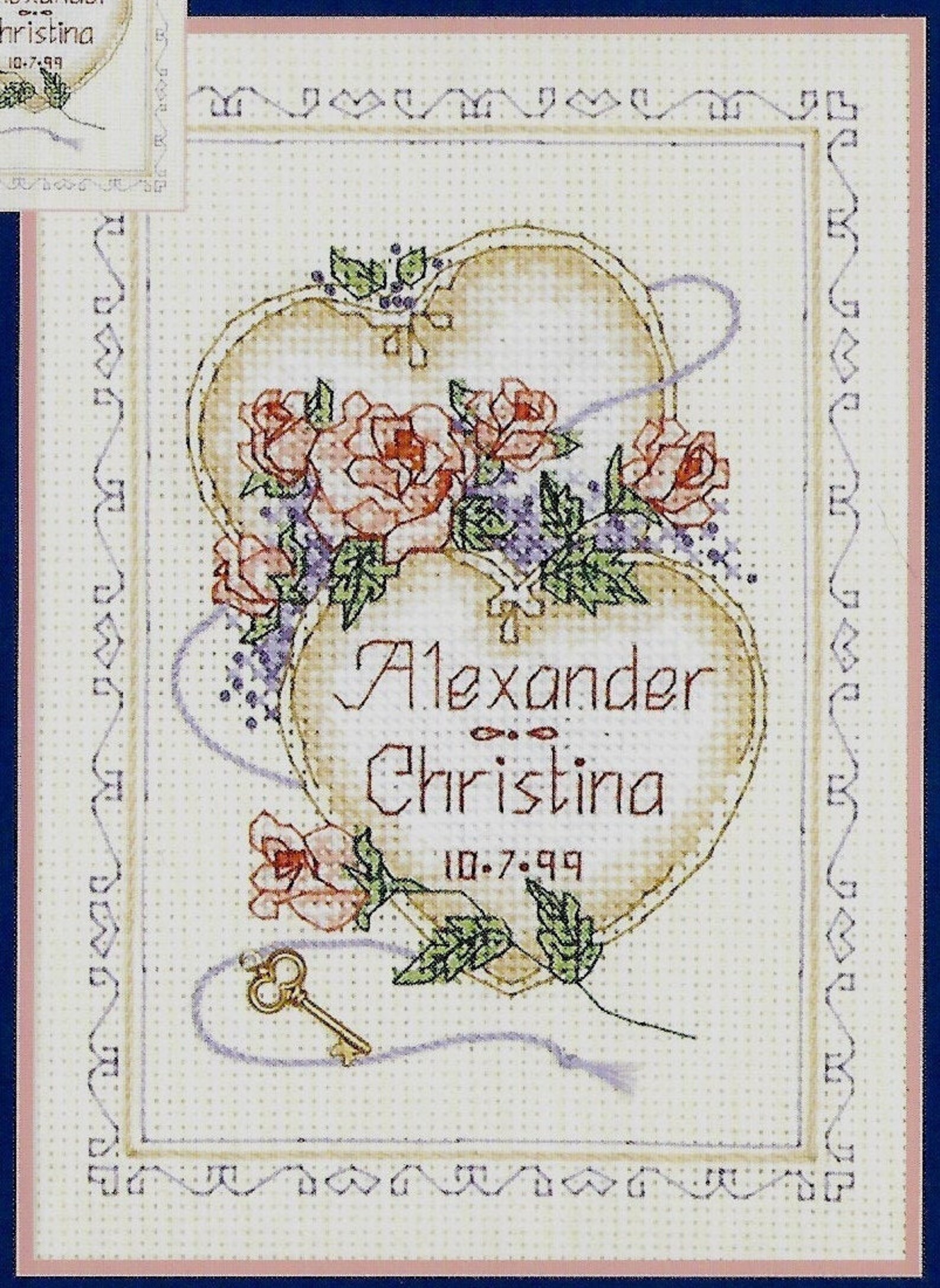 Wedding Announcement Cross Stitch Chart Digital Download Mom Etsy