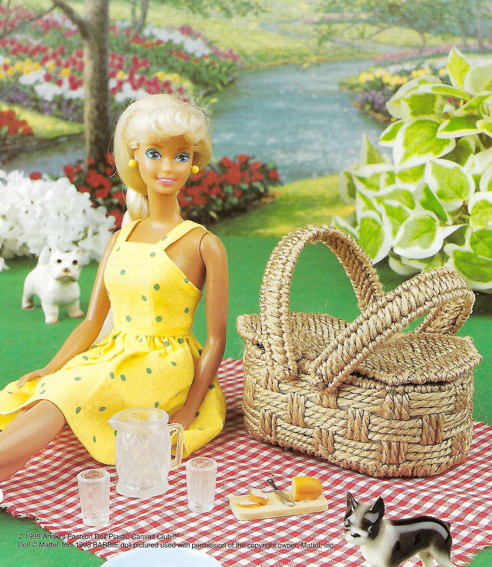 Picnic Basket Pattern for Barbie Sized Fashion Dolls Digital Etsy