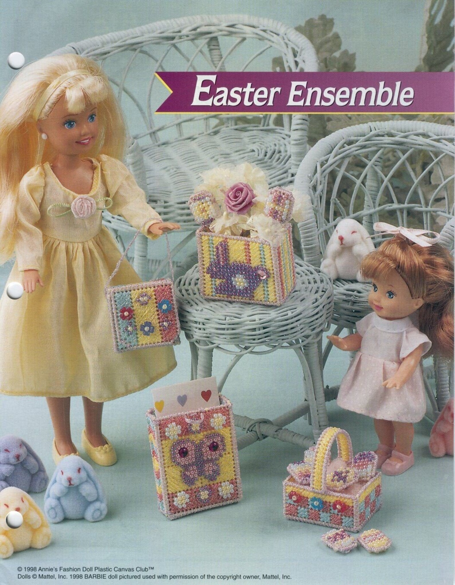 Easter Baskets for Barbie Fashion Doll Plastic Canvas Etsy
