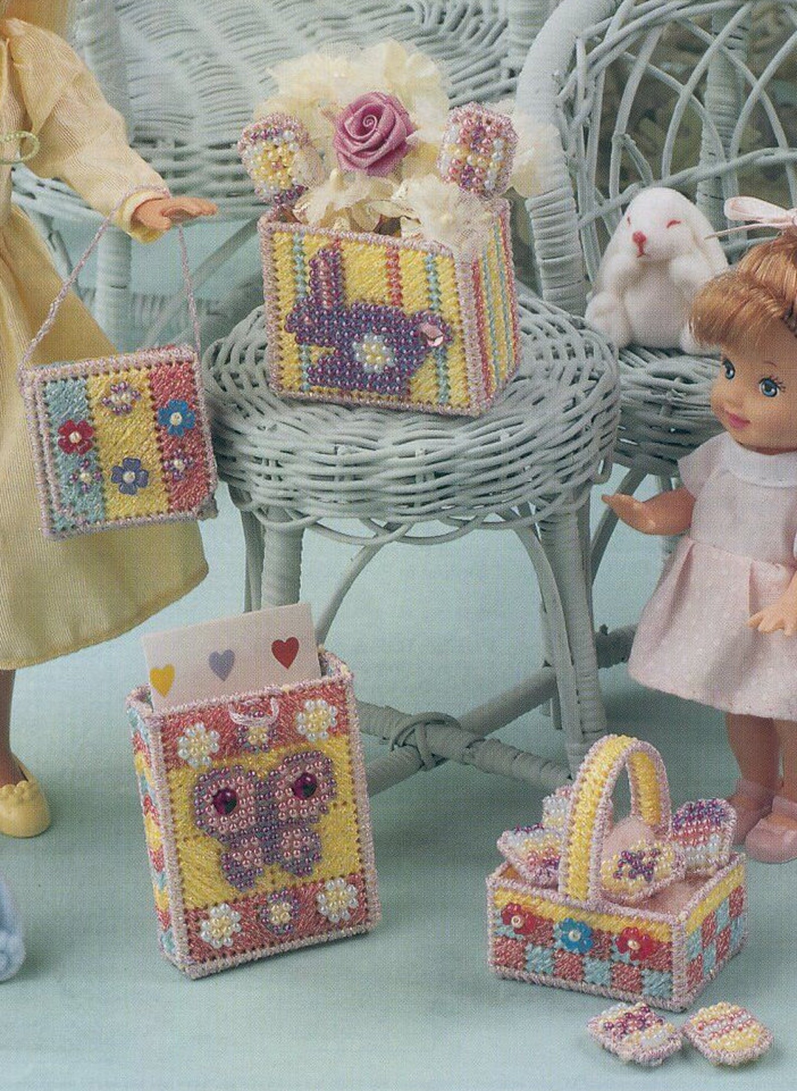 Easter Baskets for Barbie Fashion Doll Plastic Canvas - Etsy